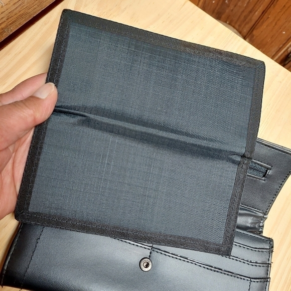 Vintage* Jordache Black Wallet Clutch - Picture 6 of 16